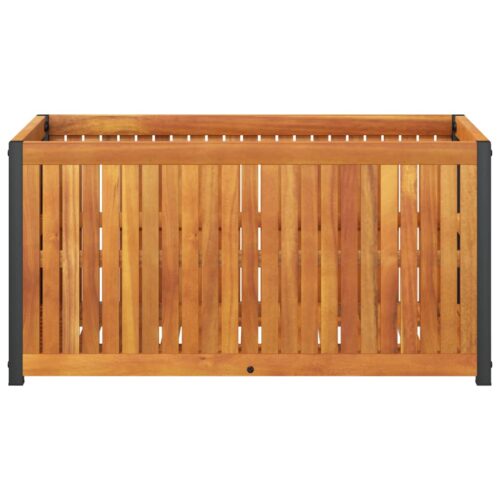 Raised Garden Bed Planter Grow Box Pot Herbs Flowers Stand Acacia Wood Timber 85x45x44cm - Image 4