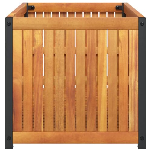 Raised Garden Bed Planter Grow Box Pot Herbs Flowers Stand Acacia Wood Timber 85x45x44cm - Image 5