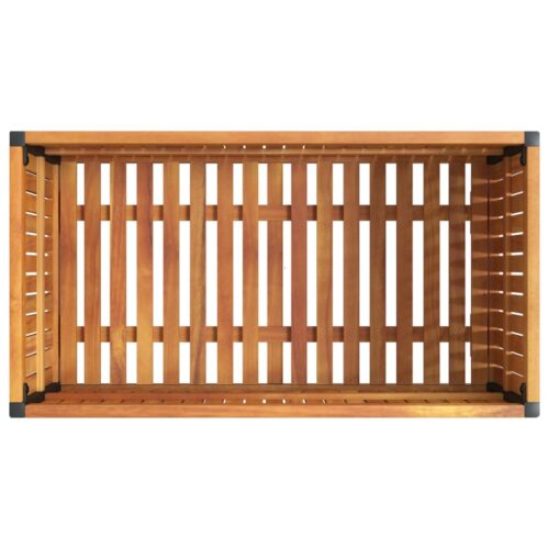 Raised Garden Bed Planter Grow Box Pot Herbs Flowers Stand Acacia Wood Timber 85x45x44cm - Image 7
