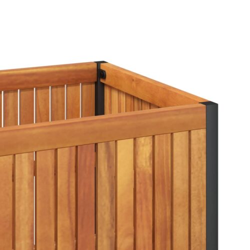 Raised Garden Bed Planter Grow Box Pot Herbs Flowers Stand Acacia Wood Timber 85x45x44cm - Image 8