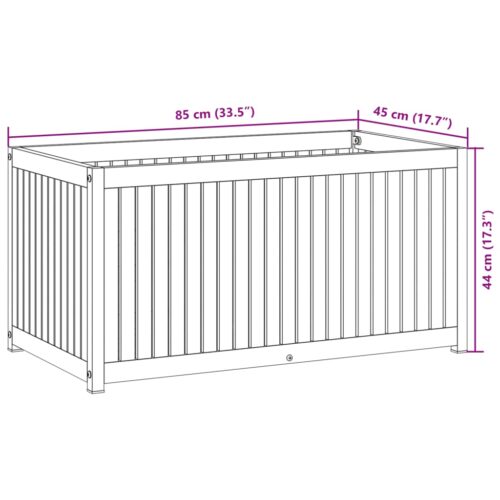 Raised Garden Bed Planter Grow Box Pot Herbs Flowers Stand Acacia Wood Timber 85x45x44cm - Image 9