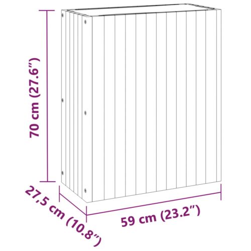 Garden Planter 59x27.5x70cm Solid Wood Acacia - Image 9