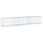 Gabion Basket with Cover 300x50x50cm Galvanised Iron