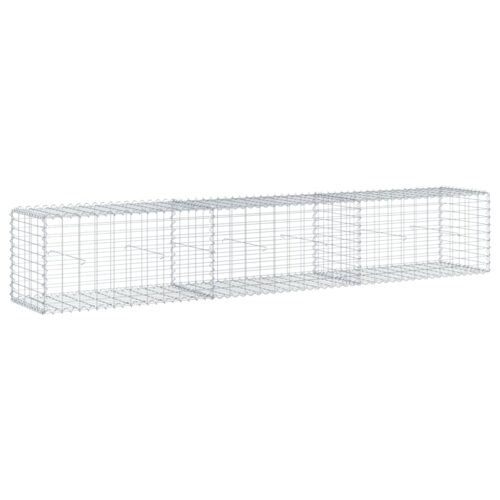 Gabion Basket with Cover 300x50x50cm Galvanised Iron