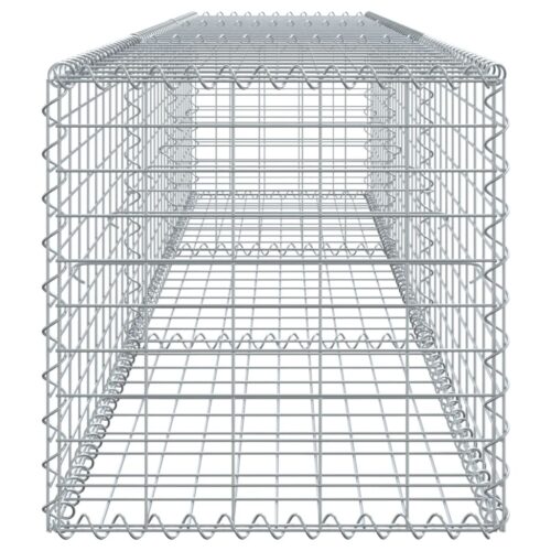 Gabion Basket with Cover 300x50x50cm Galvanised Iron - Image 4