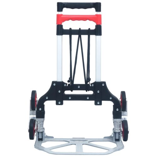 Foldable Stair Transport Trolley 70 kg Aluminium Silver - Image 3