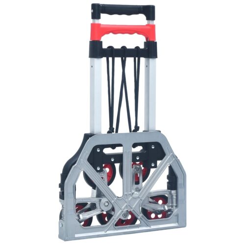 Foldable Stair Transport Trolley 70 kg Aluminium Silver - Image 5