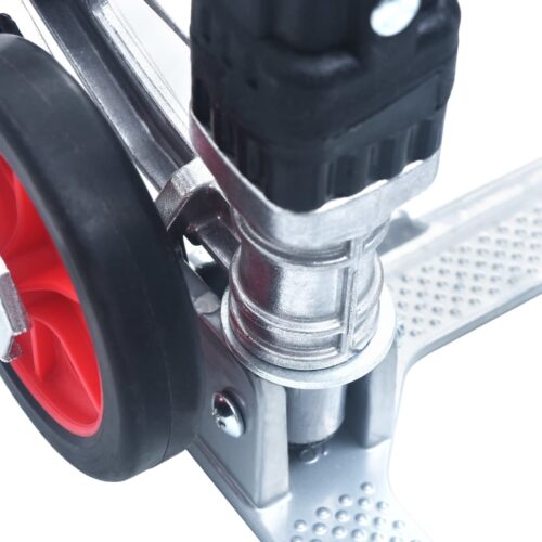 Foldable Stair Transport Trolley 70 kg Aluminium Silver - Image 8