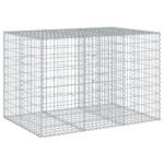 Gabion Basket with Cover 150x100x100cm Galvanised Iron