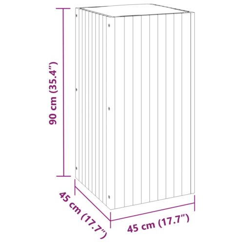 Garden Planter 45x45x90cm Solid Wood Acacia - Image 9