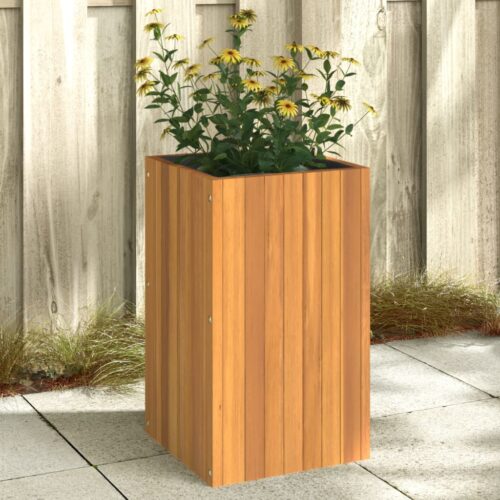 Garden Planter 35x35x60cm Solid Wood Acacia - Image 2