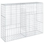 Gabion Basket with Cover 200x50x150cm Galvanised Iron