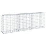 Gabion Basket with Cover 300x50x100cm Galvanised Iron
