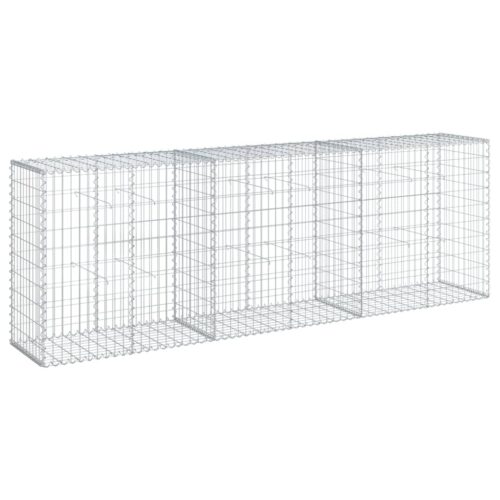 Gabion Basket with Cover 300x50x100cm Galvanised Iron