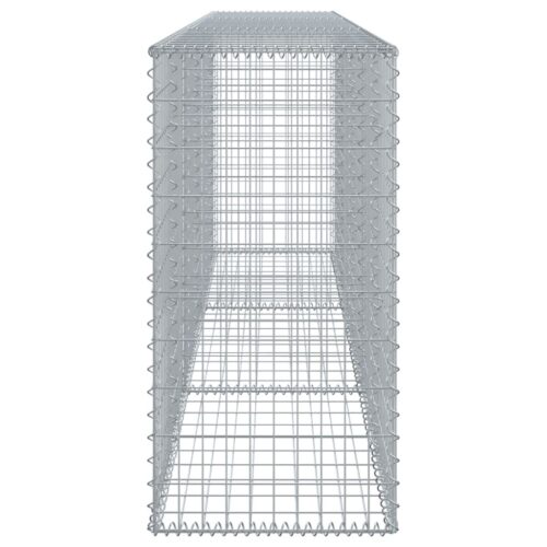 Gabion Basket with Cover 300x50x100cm Galvanised Iron - Image 4