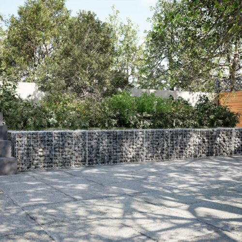 Gabion Basket with Cover 600x50x50cm Galvanised Iron - Image 2