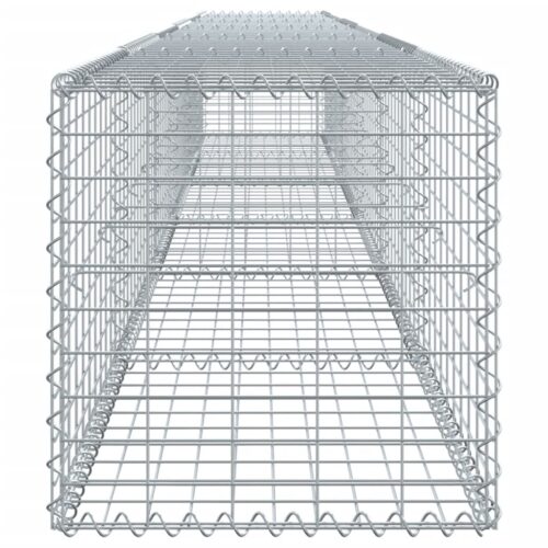 Gabion Basket with Cover 600x50x50cm Galvanised Iron - Image 4