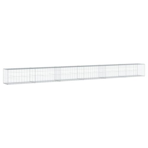 Gabion Basket with Cover 600x50x50cm Galvanised Iron - Image 5