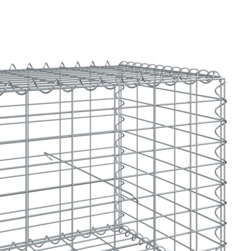 Gabion Basket with Cover 600x50x50cm Galvanised Iron - Image 6