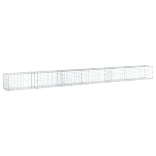 Gabion Basket with Cover 600x50x50cm Galvanised Iron - Image 8