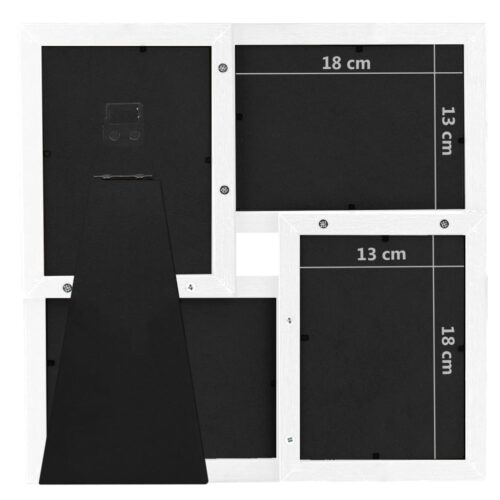 4 Pictures Collage Photo Frame 13x18cm Picture White MDF - Image 8