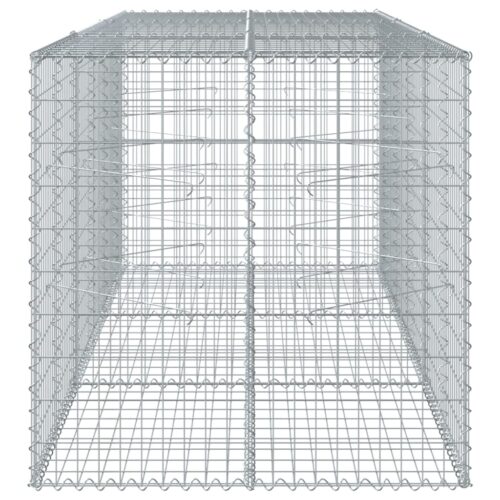 Gabion Basket with Cover 300x100x100cm Galvanised Iron - Image 4