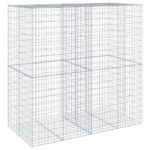 Gabion Basket with Cover 200x100x200cm Galvanised Iron
