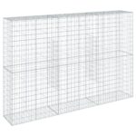 Gabion Basket with Cover 300x50x200cm Galvanised Iron
