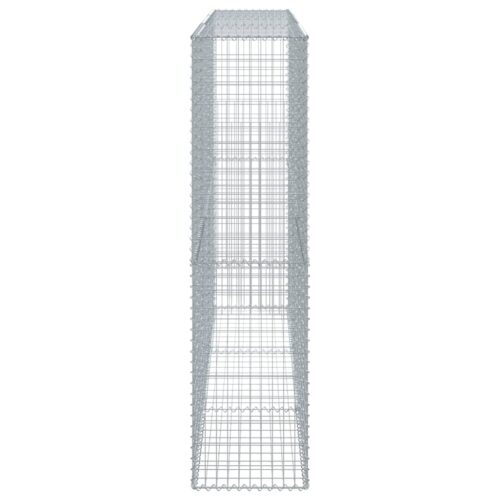 Gabion Basket with Cover 300x50x200cm Galvanised Iron - Image 4