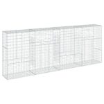 Gabion Basket with Cover 400x50x150cm Galvanised Iron