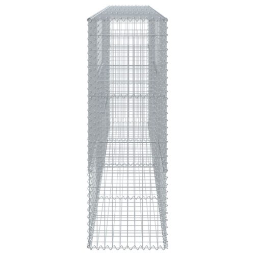 Gabion Basket with Cover 400x50x150cm Galvanised Iron - Image 4
