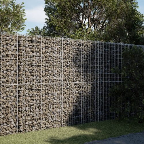 Gabion Basket with Cover 250x100x200cm Galvanised Iron - Image 2