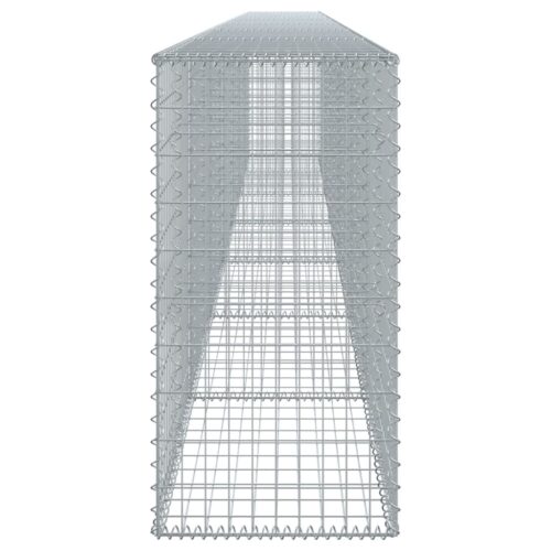 Gabion Basket with Cover 700x50x100cm Galvanised Iron - Image 4
