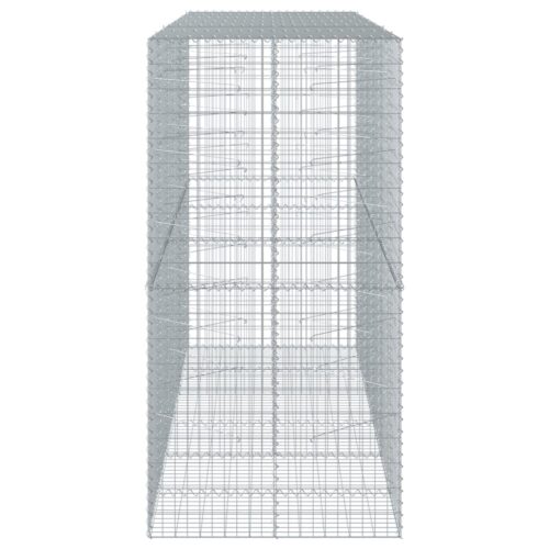 Gabion Basket with Cover 300x100x200cm Galvanised Iron - Image 4