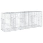 Gabion Basket with Cover 400x100x150cm Galvanised Iron