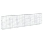 Gabion Basket with Cover 600x50x150cm Galvanised Iron