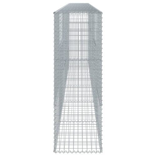 Gabion Basket with Cover 600x50x150cm Galvanised Iron - Image 4