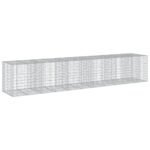 Gabion Basket with Cover 550x100x100cm Galvanised Iron