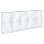 Gabion Basket with Cover 500x50x200cm Galvanised Iron