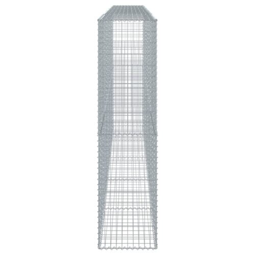 Gabion Basket with Cover 500x50x200cm Galvanised Iron - Image 4