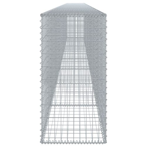 Gabion Basket with Cover 800x50x100cm Galvanised Iron - Image 4