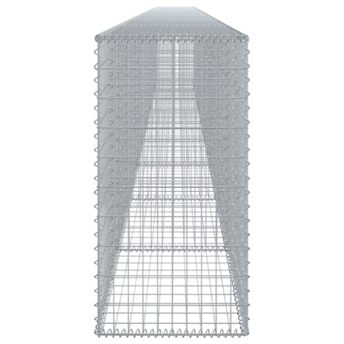 Gabion Basket with Cover 900x50x100cm Galvanised Iron - Image 4