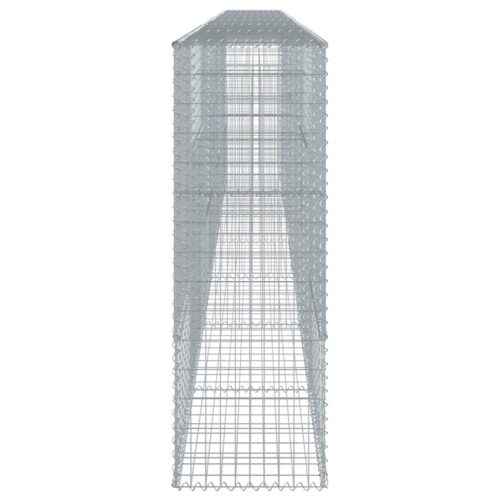 Gabion Basket with Cover 700x50x150cm Galvanised Iron - Image 4