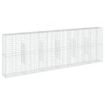 Gabion Basket with Cover 600x50x200cm Galvanised Iron