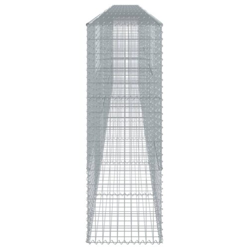 Gabion Basket with Cover 800x50x150cm Galvanised Iron - Image 4