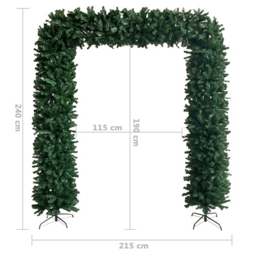 Christmas Tree Arch Green 240cm - Image 7