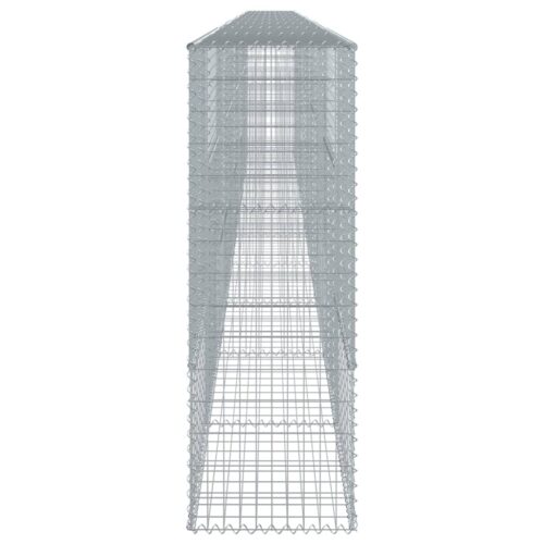 Gabion Basket with Cover 1000x50x150cm Galvanised Iron - Image 4