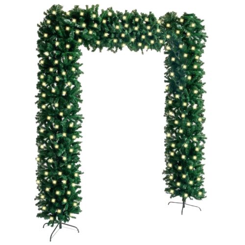 Christmas Tree Arch with LEDs Green 240cm - Image 8