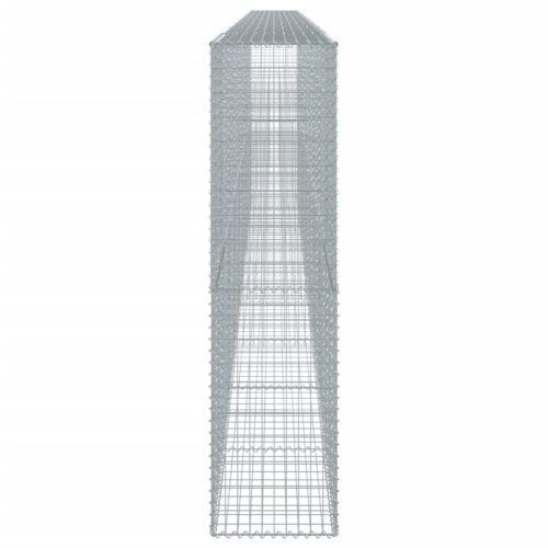 Gabion Basket with Cover 900x50x200cm Galvanised Iron - Image 4