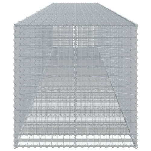 Gabion Basket with Cover 1050x100x100cm Galvanised Iron - Image 4
